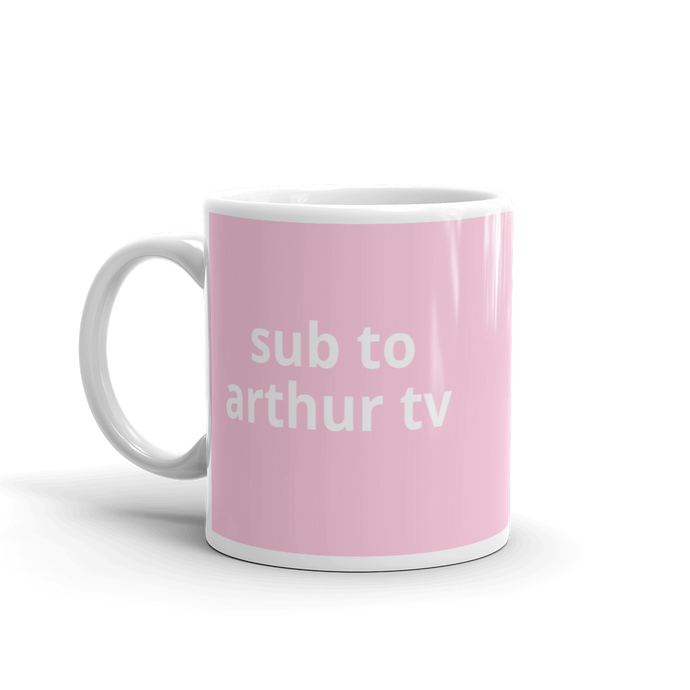 Sub To Arthur TV Mug (Pink)
