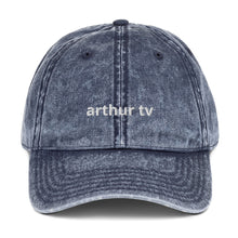 Load image into Gallery viewer, Cap with &#39;arthur tv&#39; Embroidery (Vintage, 4 Colours)