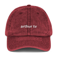 Load image into Gallery viewer, Cap with &#39;arthur tv&#39; Embroidery (Vintage, 4 Colours)
