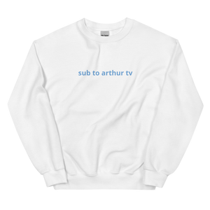 Jumper with 'sub to arthur tv' Print (9 colours)