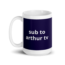 Load image into Gallery viewer, Sub To Arthur TV Mug (Navy)